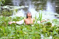 WEBSITE TOPLESS Watering the lilies 9721